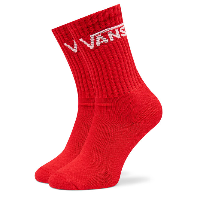 Vans Set di 3 paia di calzini lunghi da bambini Vans Classic Crew VN000XNQBWH1 True Red/White