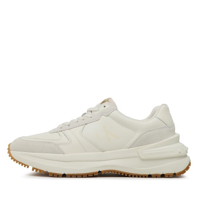 Calvin Klein Jeans Сникърси Calvin Klein Jeans Chunky Runner Vintage Tongue YM0YM00633 Ancient White/Eggshell 0K9