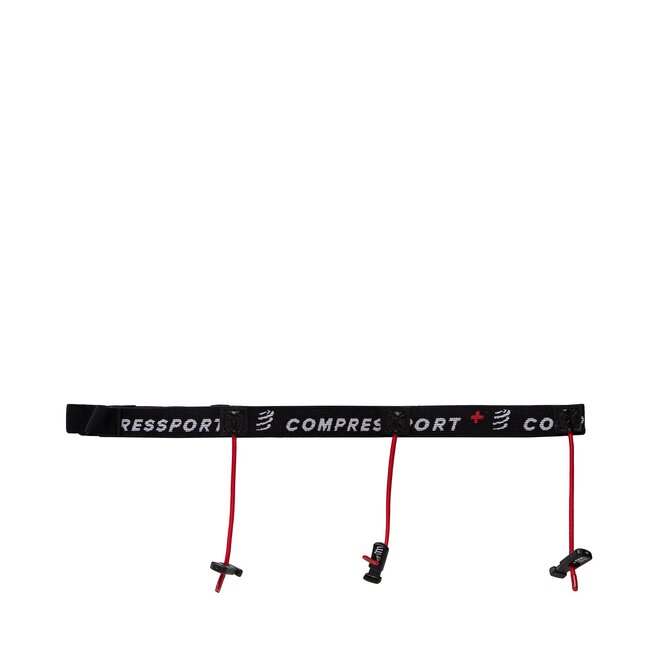 Compressport Колан-чантичка за спортуване Compressport Race Number Belt CU00013B Black