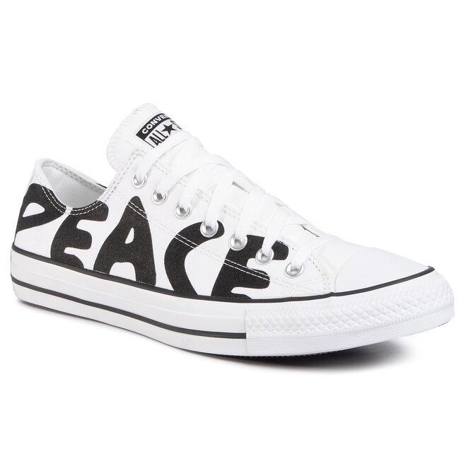 converse ctas ox black white