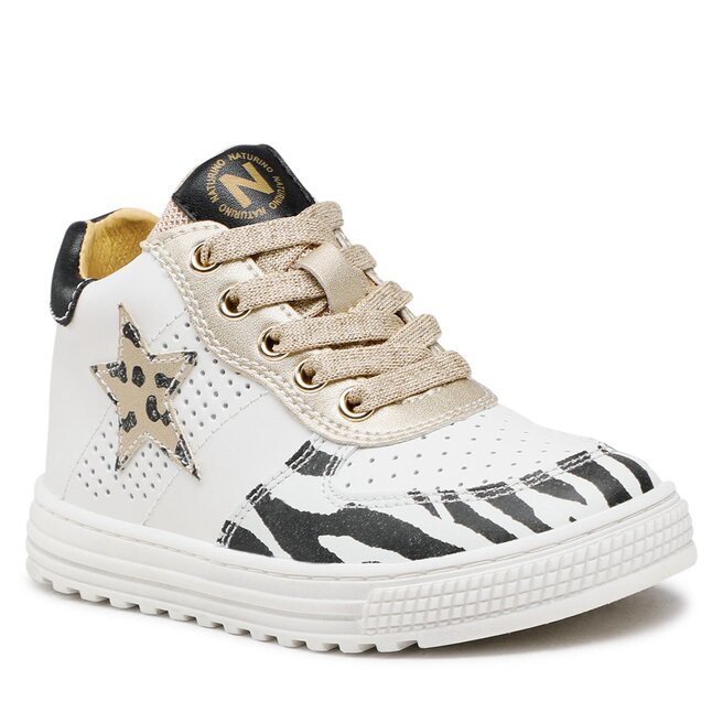 Sneakers Naturino Hess High Z Flash 0012016147.09.1Q36 S White/Balck/Platinum 0012016147.09.1Q36 imagine noua gjx.ro