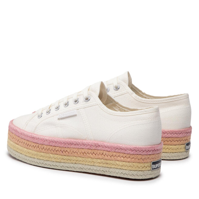 Superga 279 espadrille flatform sneakers in white new arrivals