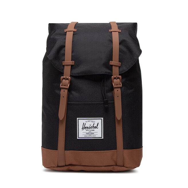 Rucsac Herschel Retreat 10066-02462 Blk/Saddle 10066-02462 imagine noua gjx.ro