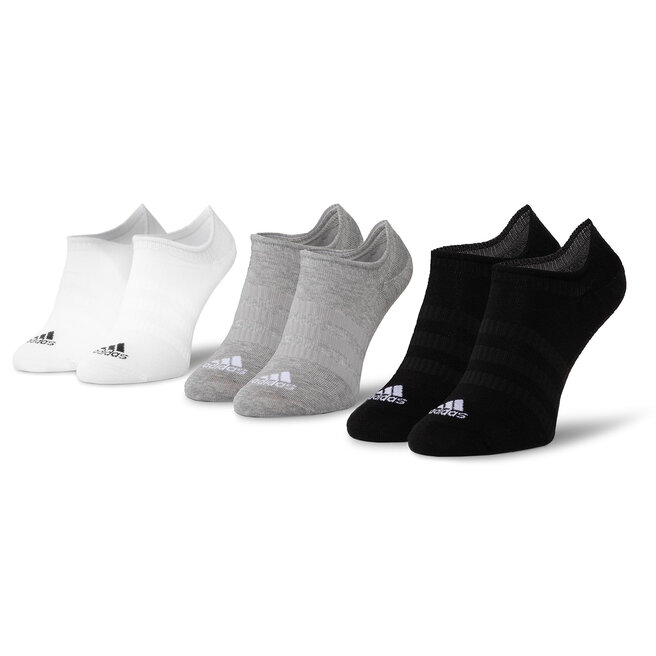 Σετ 3 ζευγάρια κοντές κάλτσες unisex adidas Light Nosh 3PP DZ9414 Mgreyh/White/Black