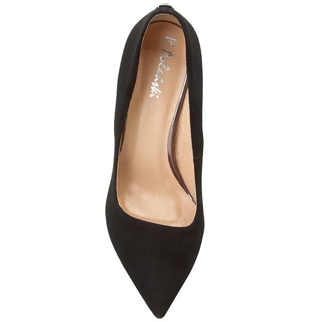 R.Polański High Heels R.Polański 0808 Czarny Zamsz