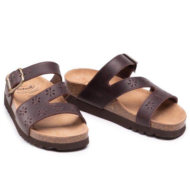 Pantoletten Scholl Ranja 2.0 F29374 1019 350 Dk Brown | eschuhe.de