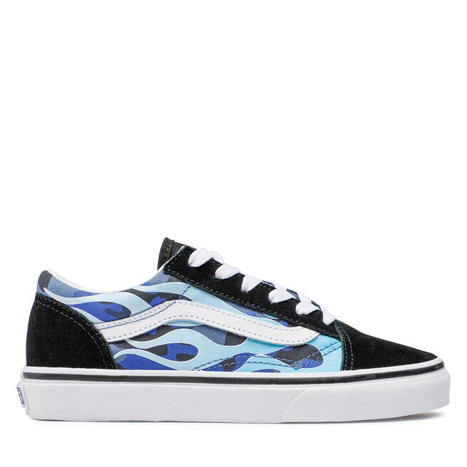 flame blue vans