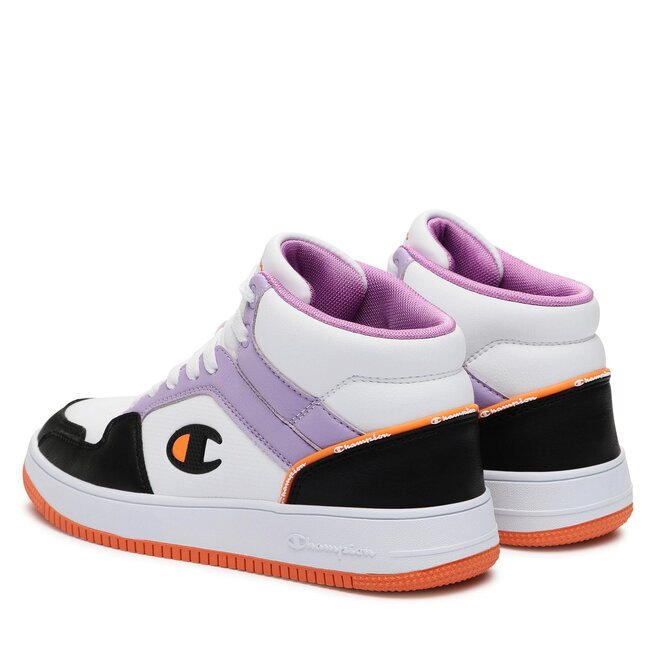 Champion Sneakersy Champion Rebound 2.0 Mid Mid Cut Shoe S11471-WW016 Wht/Violet/Black/Ora