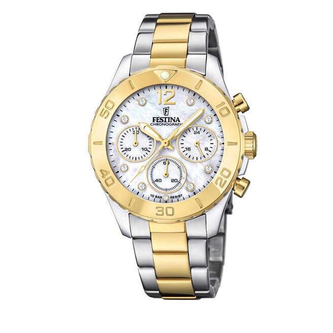 Festina Karóra Festina Boyfriend Chronograph F20604/1 Silver/Gold