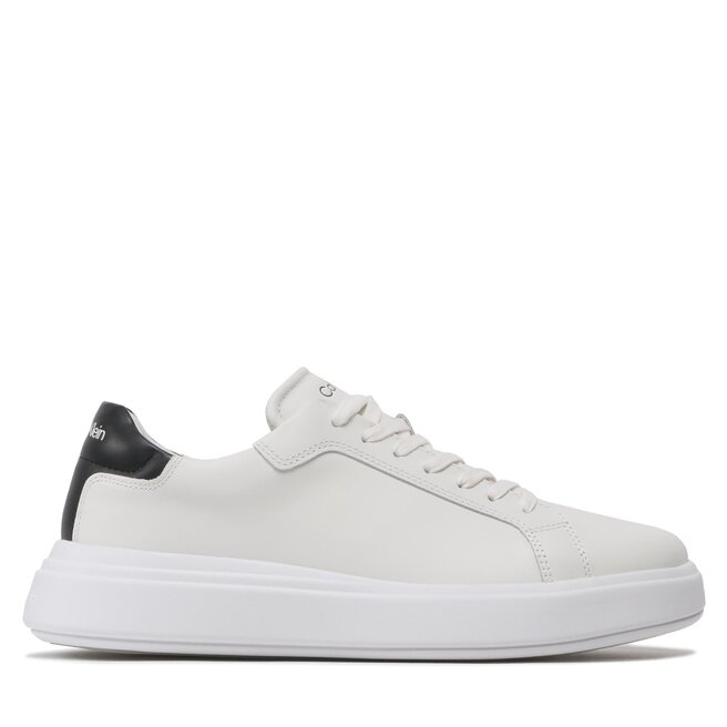 Sneakersy Calvin Klein Low Top Lace Up Lth - Biały