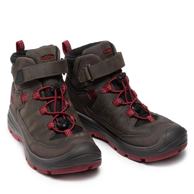 Keen Туристически Keen Redwood Mid Wp 1023885 Steel Grey/Red Dahlia