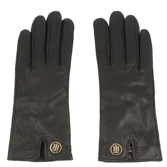 tommy hilfiger leather gloves