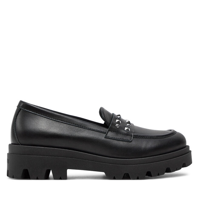 Loafersy TWINSET Mocassino - Czarny