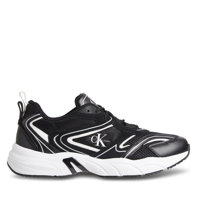 Sneakersy Calvin Klein Jeans Retro Tennis Su-Mesh - Czarny