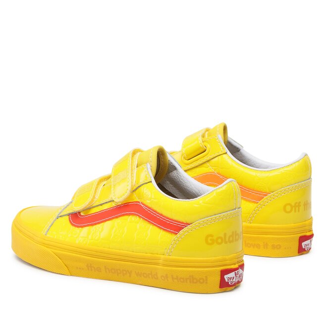 Yellow checkerboard old skool vans sales