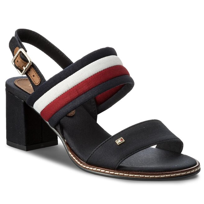 Tommy Hilfiger Sandali Tommy Hilfiger Casual Mid Heel Sandal FW0FW02428 Rwb 020