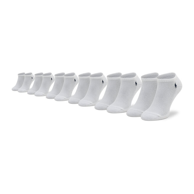 Polo Ralph Lauren Sada 6 párů dámských nízkých ponožek Polo Ralph Lauren 455747502003 r. OS White