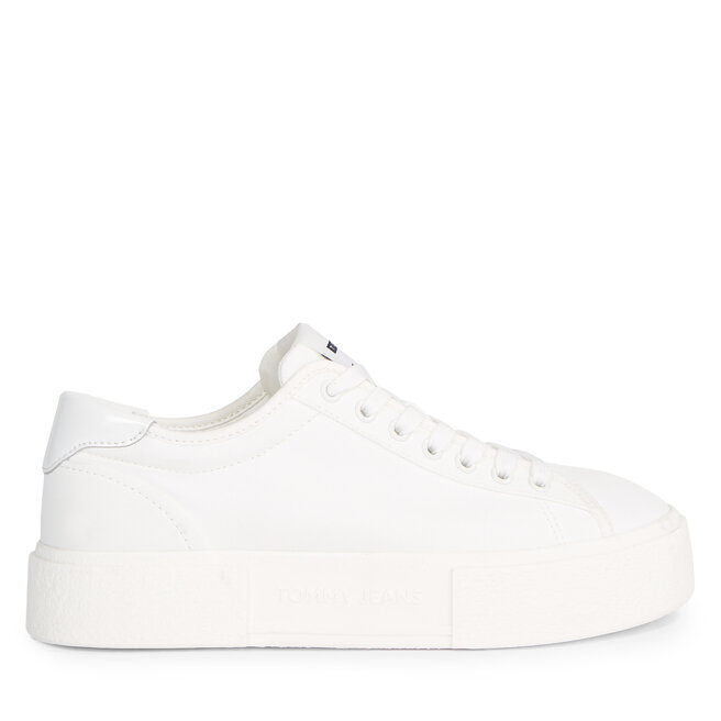 Sneakersy Tommy Jeans Tjw Foxing Flatform Sneaker - Biały