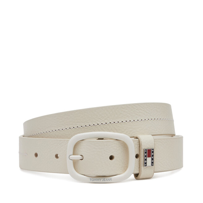 Pasek Damski Tommy Jeans Tjw Oval Tonal 3.0 - Biały