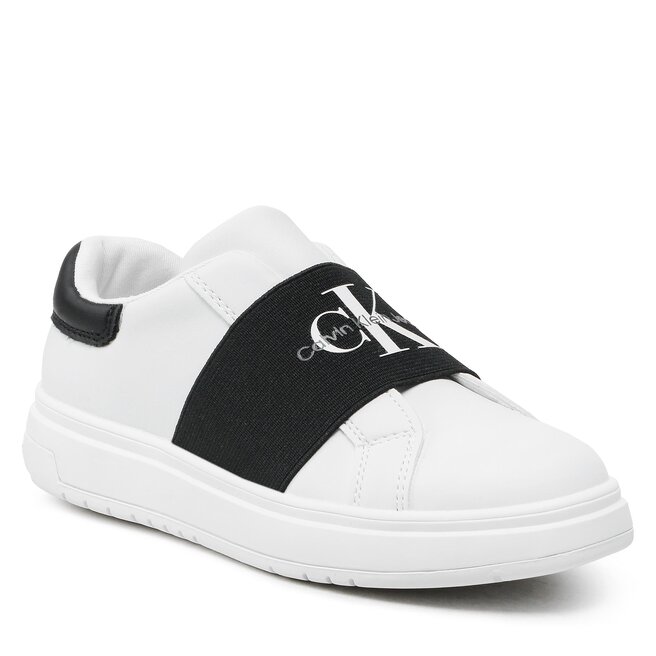 Sneakers Calvin Klein Jeans Low Cut Sneaker V3X9-80558-1355 S White/Black Z002 CALVIN CALVIN