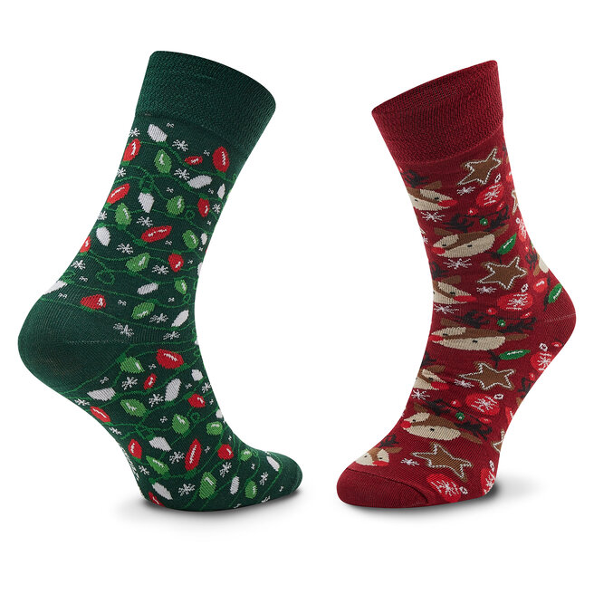 Zooksy Șosete Înalte Unisex Zooksy Mixtury Na Choinkę Colorat