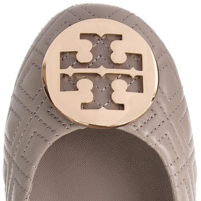 Балетки Tory Burch Quilted Minnie 50736 Dust Storm/Gold 976 • 