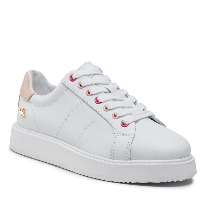 Sneakers Lauren Ralph Lauren Angeline II 802813897006 White/Blush 802813897006 imagine noua