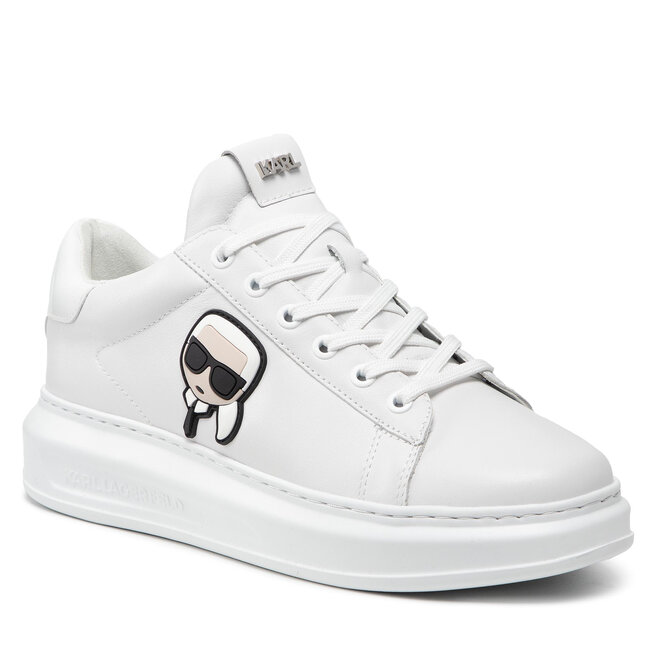 Sneakers KARL LAGERFELD KL52530 White Lthr/Mono epantofi-Bărbați-Pantofi-De imagine super redus 2022