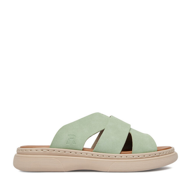 Klapki Rieker CEO-V3089-52 Zielony jasny -