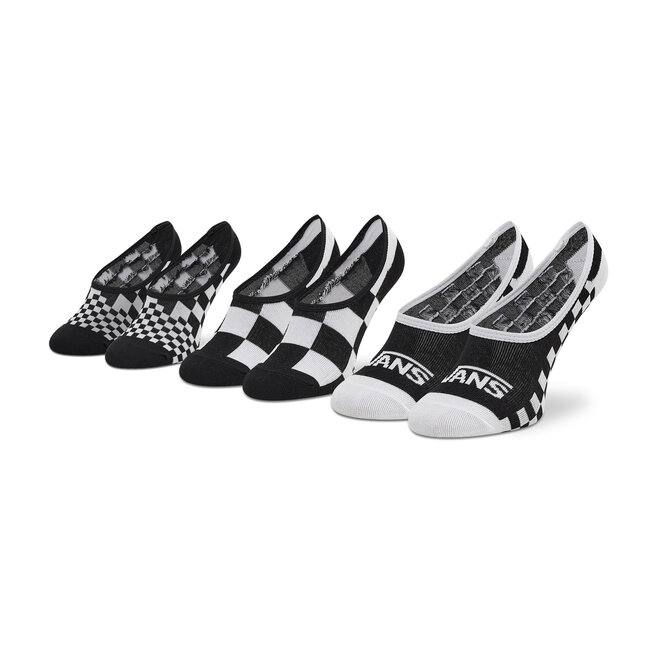 Set de 3 perechi de șosete scurte de damă Vans Classic Checkboard VN0A5L6U4481 Canoodle Multi