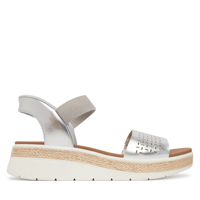 Sandały Skechers Bobs Sun Ray 114415/SIL Srebrny - kobiece