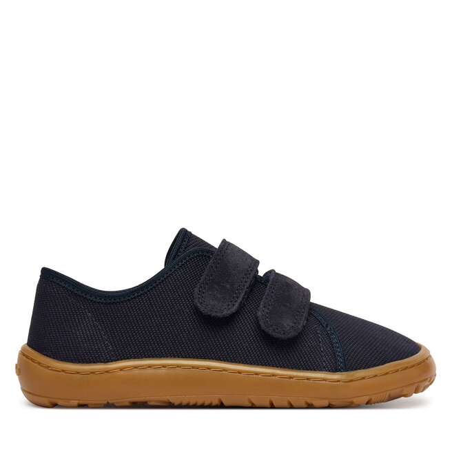 Kapcie Froddo Barefoot Canvas G1700440-2 D Granatowy - chłopięce