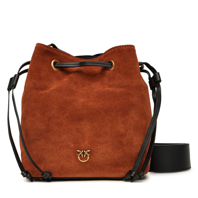 Torebka PINKO Secchiello Mini PE 25 PLTT 104303 - Brązowy