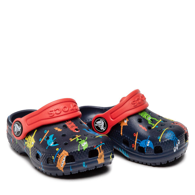 Crocs Șlapi Crocs Classic Easy Icon Clog 207592 Navy/Blue Marine
