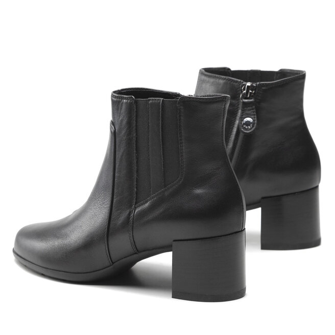 Geox Polokozačky Geox D N. Annya M. B D94CBB 00085 C9997 Black