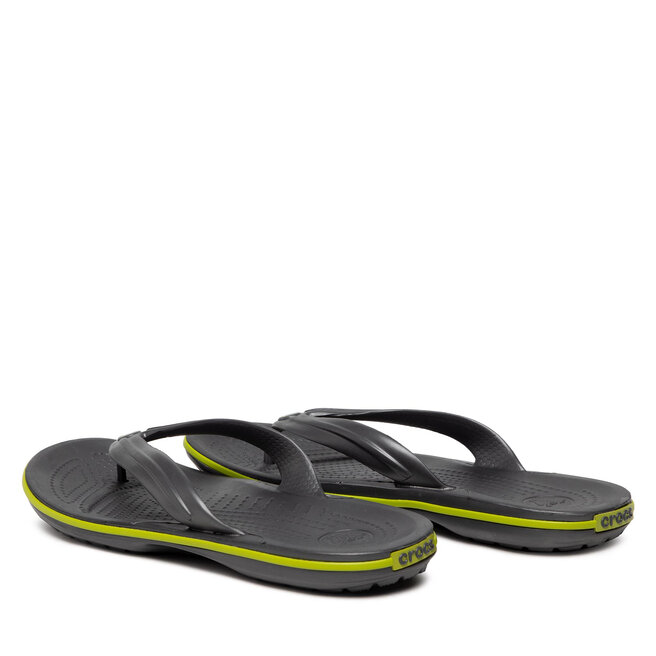 Crocs Žabky Crocs Crocband Flip 11033 Graphite/Volt Green