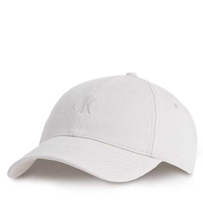 Czapka z daszkiem Calvin Klein Embroidered Monogram Cap - Biały