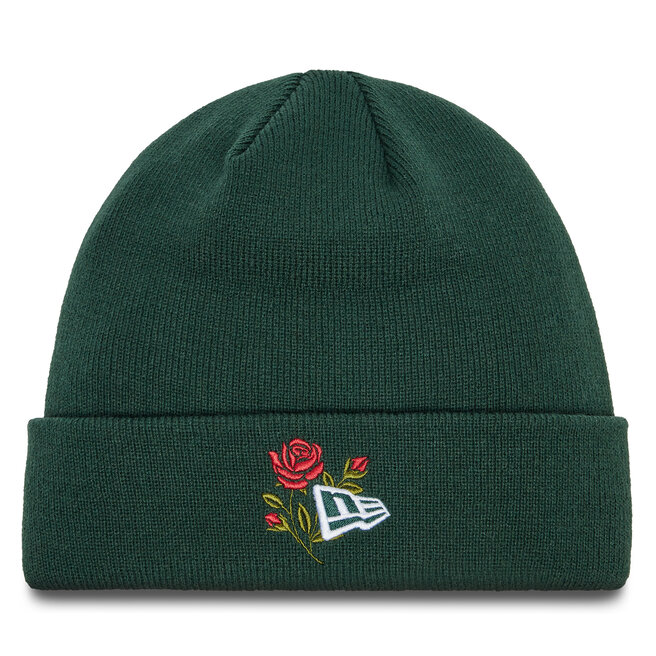 Czapka New Era Rose Icon Cuff Knit Beanie - Zielony