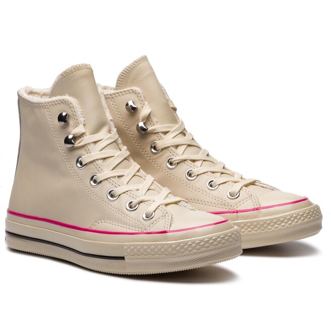 Converse Sneakers Converse Chuck 70 Hi 162434C Natural Ivory/Pink