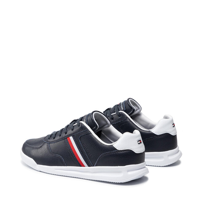 Tommy Hilfiger Sportcipő Tommy Hilfiger Lightweight Leather Sneaker Flag FM0FM03471 Desert Sky DW5