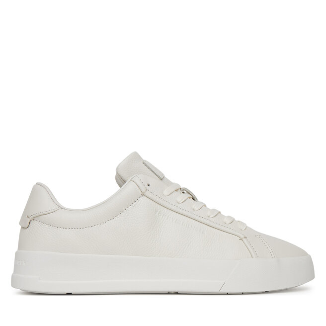 Sneakersy Tommy Hilfiger Court Best Tumbled Lth - Écru