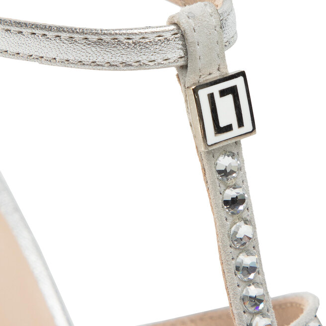 Loriblu Sandale Loriblu 0E AA1289 AC Nappa Argento/Camoscio Perla
