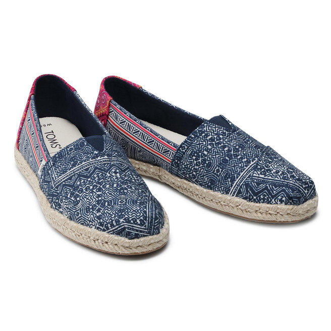Toms Еспадрили Toms Alpargata Rope 10016263 Indigo Floral/Hmon Print
