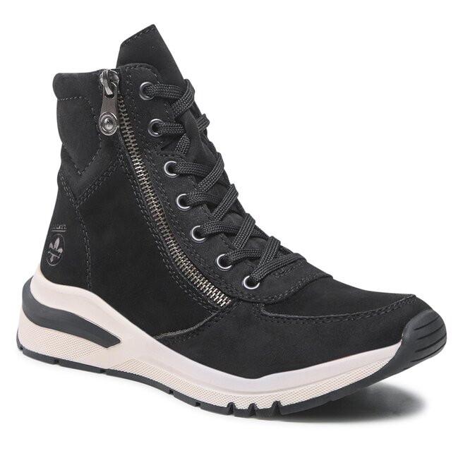 Botine Rieker M6630-00 Schwarz