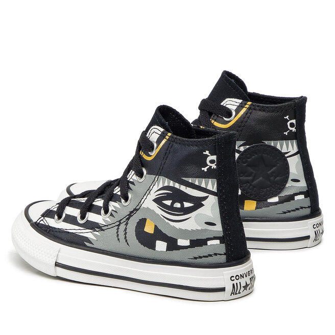 Converse Plátenky Converse Ctas Hi 372729C White/Black/Gold