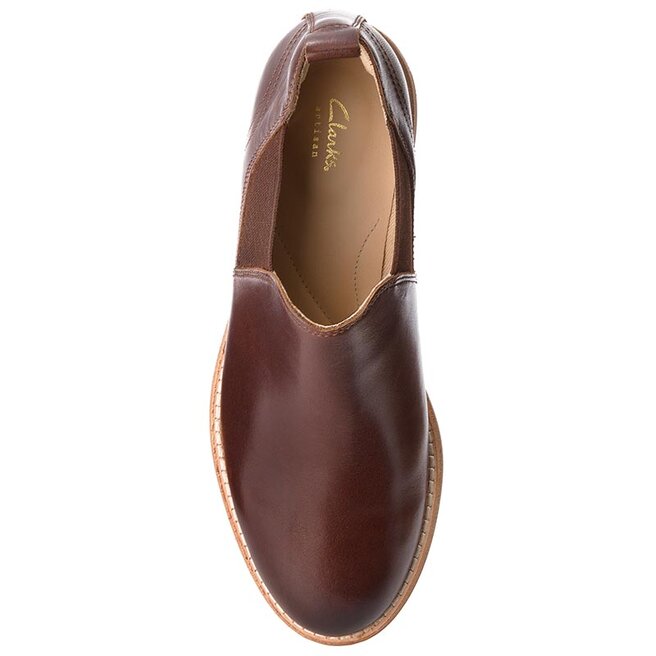 Clarks edenvale page dark tan leather 2025