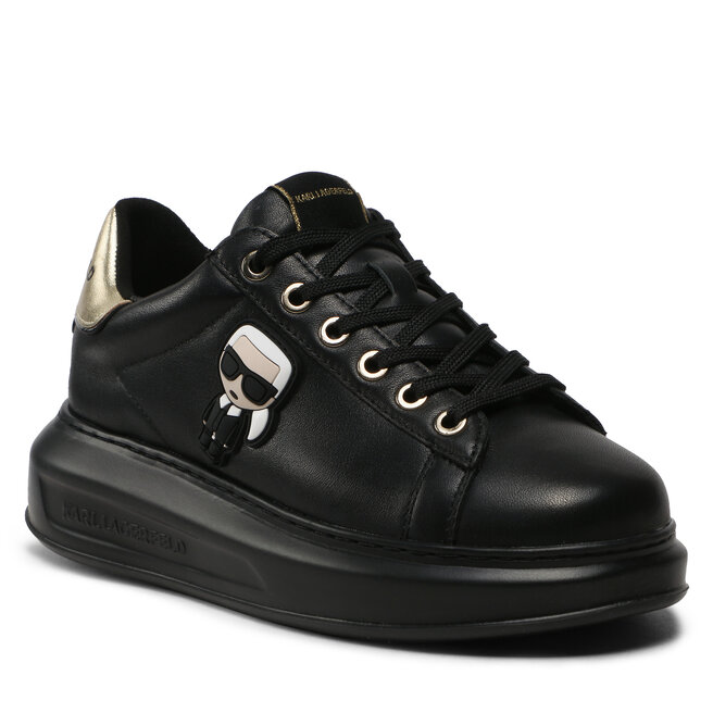 Sneakers KARL LAGERFELD KL62530E Black Wlth W/Gold 00G 00G imagine noua