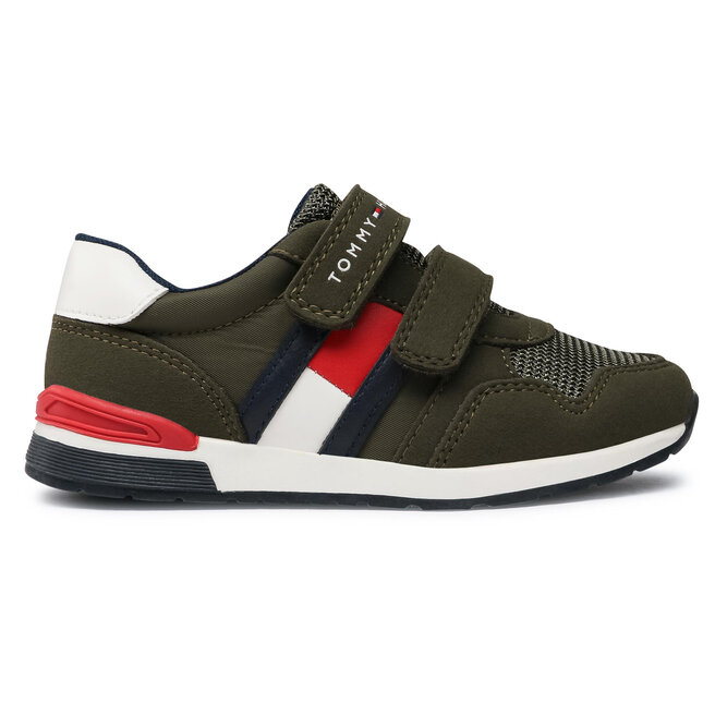 Tommy Hilfiger Sportcipő Tommy Hilfiger Low Cut Velcro Sneaker T1B4-30481-0732 S Military Green 414