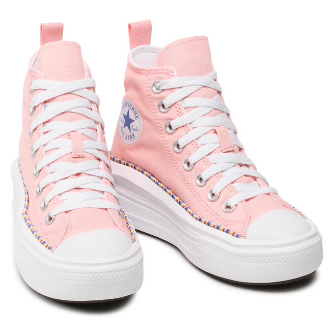 Converse Кецове Converse Ctas Move Hi 272853C Storm Pink/Washed Indigo/White