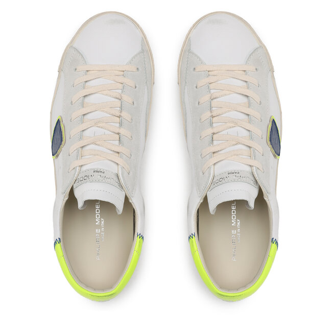 Philippe Model Sneakersy Philippe Model Prsx Low PRLU WNN2 Blanc/Jaune